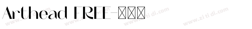 Arthead FREE字体转换